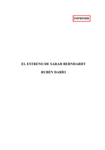 El estreno de Sarah Bernhardt