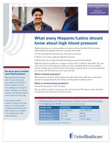 What every Hispanic/Latino should know about high blood pressure