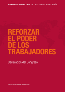 Declaración 3º Congreso mundial