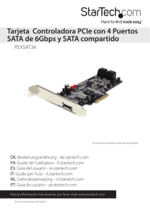 Tarjeta Controladora PCIe con 4 Puertos SATA de
