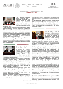 \ Embajada de México en Italia - Secretaría de Relaciones Exteriores