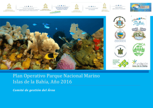 Plan Operativo Parque Nacional Marino Islas de la Bahía, Año