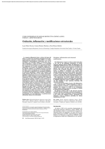 Oxidación, inflamación y modificaciones estructurales