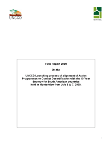 Final Report Draft On the UNCCD Launching process of alignment