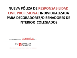 nueva póliza de responsabilidad civil profesional