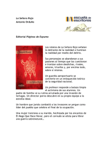 La Señora Rojo Antonio Orduño Editorial Páginas de Espuma Los
