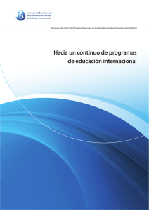 Hacia un continuo de programas de educación internacional