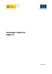 PROGRAMA FORMATIVO Inglés A1