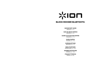 Block Rocker Bluetooth - Quickstart Guide - v1.1