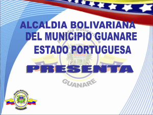 Presupuesto Participativo Municipio Guanare