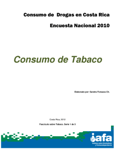 1-Tabaco - Instituto Costarricense sobre Drogas