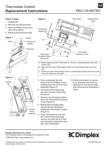 Thermostat Control Replacement Instructions