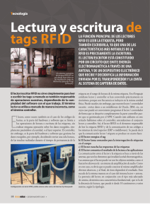 Lectura y escritura de tags RFID