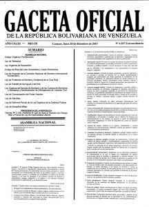 Gaceta Oficial N° 6.207 - Cámara Petrolera de Venezuela