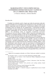 marginación y exclusión social