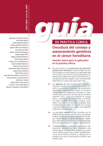 OncoGuía del consejo y asesoramiento genéticos en el