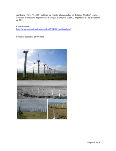 Página 1 de 5 Aardvark, Tory, "14.000 turbinas de viento