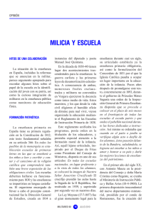 milicia y escuela - Asociación de militares españoles AME