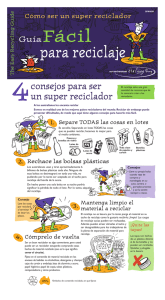 Easy Guide to Recycling - Spanish