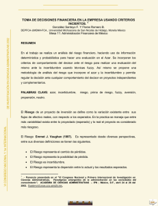 toma de decisiones financiera en la empresa usando