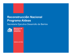 Reconstrucción Nacional Programa Aldeas