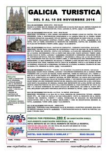 galicia turistica - Agencia de Viajes FAMIBUS