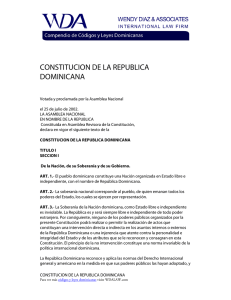 Constitución de la República Dominicana