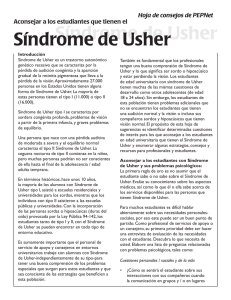 Síndrome de Usher Síndrome de Usher