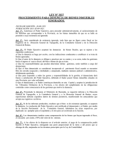 Ley 3037 - Gobierno de la Provincia de Córdoba