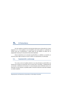 5. El Polimorfismo - ELAI-UPM