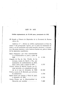 LEY N.“ 1471 - Honorable Cámara de diputados de la Provincia de