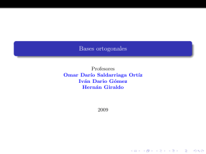 Bases Ortogonales Archivo