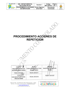 PROCEDIMIENTO ACCIONES DE REPETICION