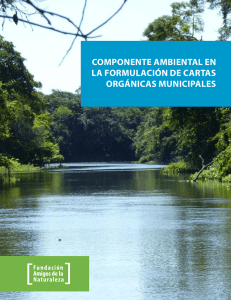 Componente ambiental en la formulaCión de Cartas orgániCas