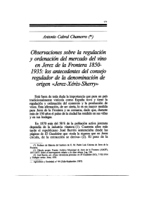 Observaciones sobre la regulación y ordenación del mercado del