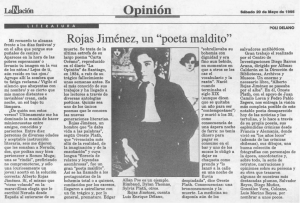 Rojas Jimhez, un “poeta maldito”