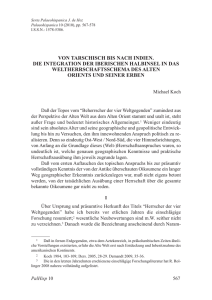 Von Tarschisch bis nach Indien. Die Integration der Iberischen