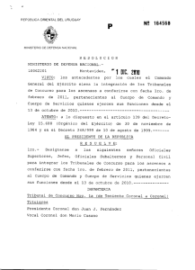 designaciones de los tribunales de concurso perteneciente al