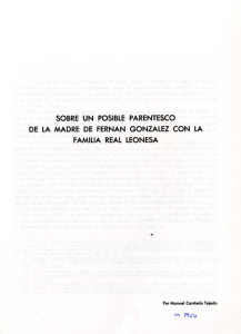 Sobre un posible parentesco de la madre de Fernán