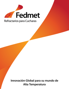 Refractarios para Cucharas - Fedmet Resources Corporation