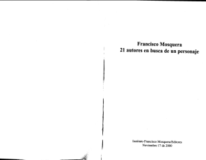 Francisco Mosquera 21 autores en busca de un personaje