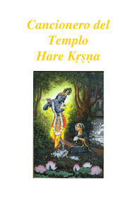 Cancionero del Templo Hare Krishna