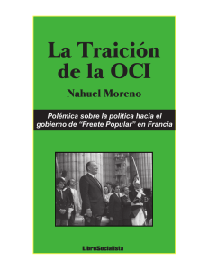 La Traición de la OCI - El Socialista Centroamericano
