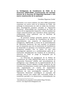 La Inteligencia de Carabineros de Chile en la Araucanía (2000