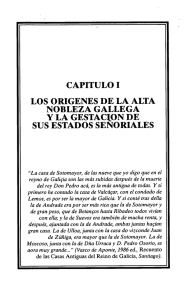 CAPITULO I LOS ORIGENES DE LA ALTA NOBLEZA GALLEGA