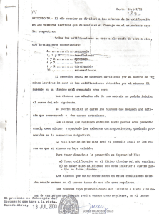 \ ` ARTICULO 7°.- El año escolar se dividirá a los efectos de la