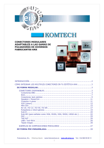 1 conectores modulares adaptables a las gamas de