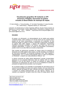 Visualización geográfica 3D mediante un API Universal y Políglota