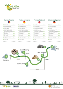Punts d`interès Puntos de interés - Via Verda Manacor
