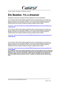 Els Beatles: I`m a dreamer